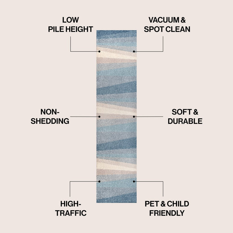 Prism Geometric Striped Area Rug