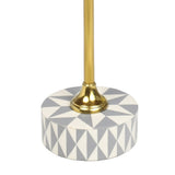 Calix 23.5" Contemporary Minimalist Metal/Resin Round End Table