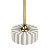Calix 23.5" Contemporary Minimalist Metal/Resin Round End Table
