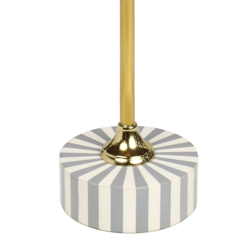 Calix 23.5" Contemporary Minimalist Metal/Resin Round End Table