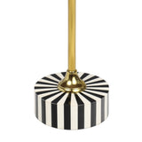 Calix 23.5" Contemporary Minimalist Metal/Resin Round End Table
