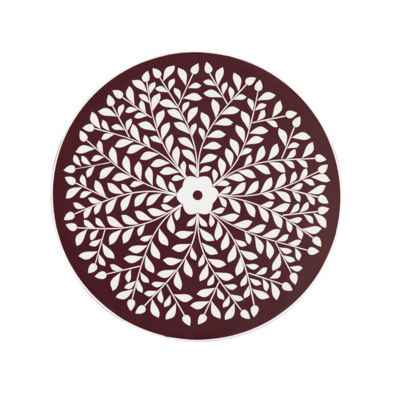 Nysha 25" Modern Bohemian Metal/Resin Inlay Top End Table