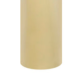 Miles 22.75" Mid-Century Modern Metal Sleek Cylinder Drink Table