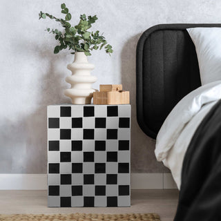 Callista 18" Modern Bohemian Ceramic Tiled Rectangle End Table