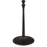 Lulu 19.5" Art Deco Classic Pedestal Round Metal Drink Table and Decorative End Table