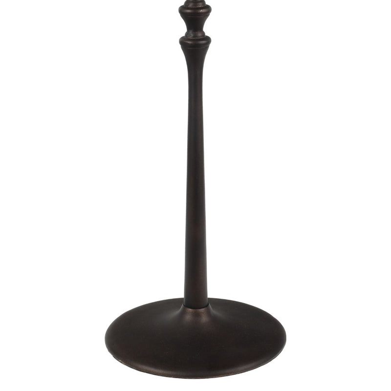 Lulu 19.5" Art Deco Classic Pedestal Round Metal Drink Table and Decorative End Table