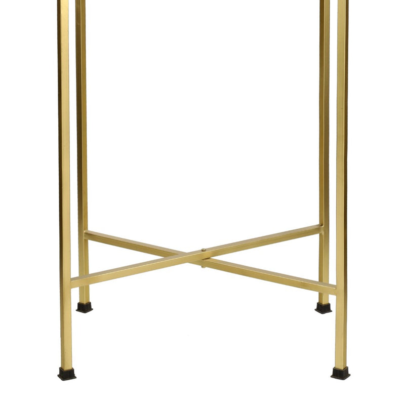 Sterling 26.25" Industrial Classic Metal Foldable Rectangular End Table and Side Table with Removable Tray Top