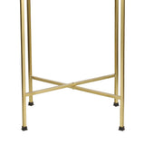 Sterling 26.25" Industrial Classic Metal Foldable Rectangular End Table and Side Table with Removable Tray Top