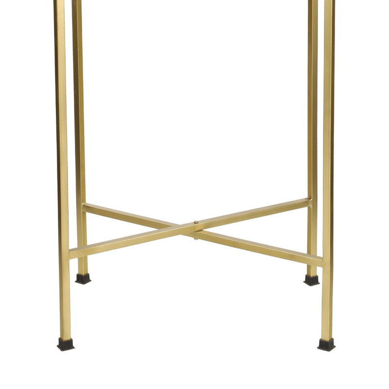 Sterling 26.25" Industrial Classic Metal Foldable Rectangular End Table and Side Table with Removable Tray Top