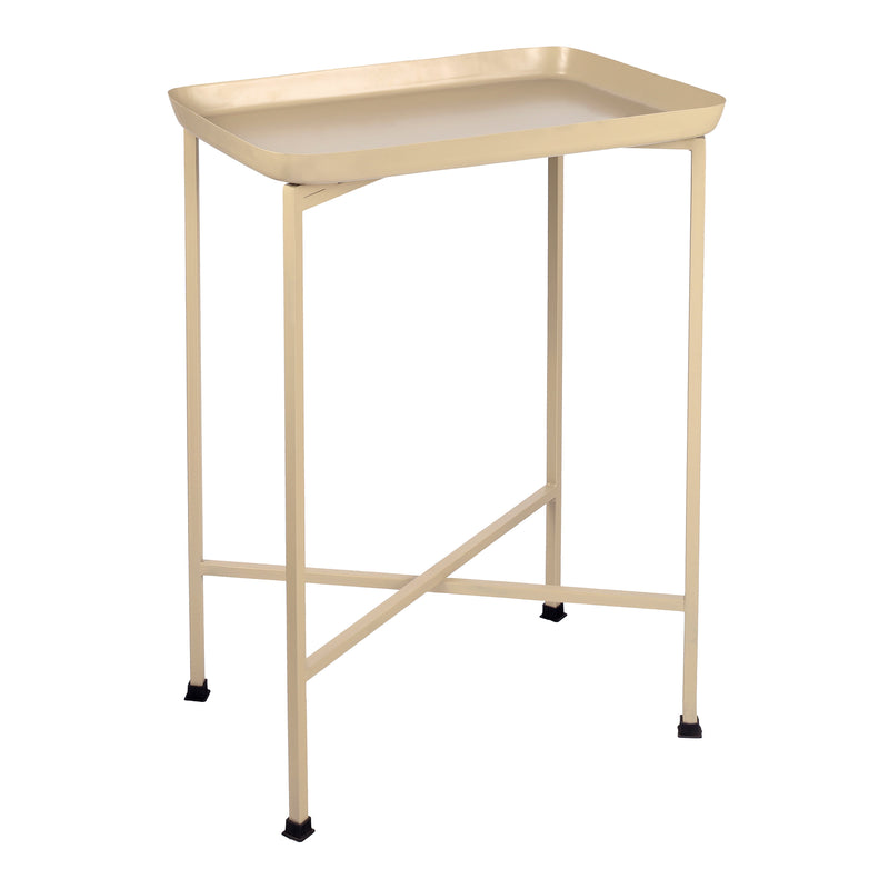 Sterling 26.25" Industrial Classic Metal Foldable Rectangular End Table and Side Table with Removable Tray Top