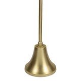 Irida 24" Art Deco Designer Pedestal Drink Table and Decorative End Table with Hammered Round Top and Bell Base