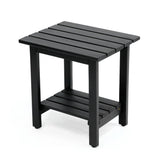 Kellie 16.1" Cottage Classic Slatted Solid Acacia Wood Indoor/Outdoor Shower Bench with Shelf