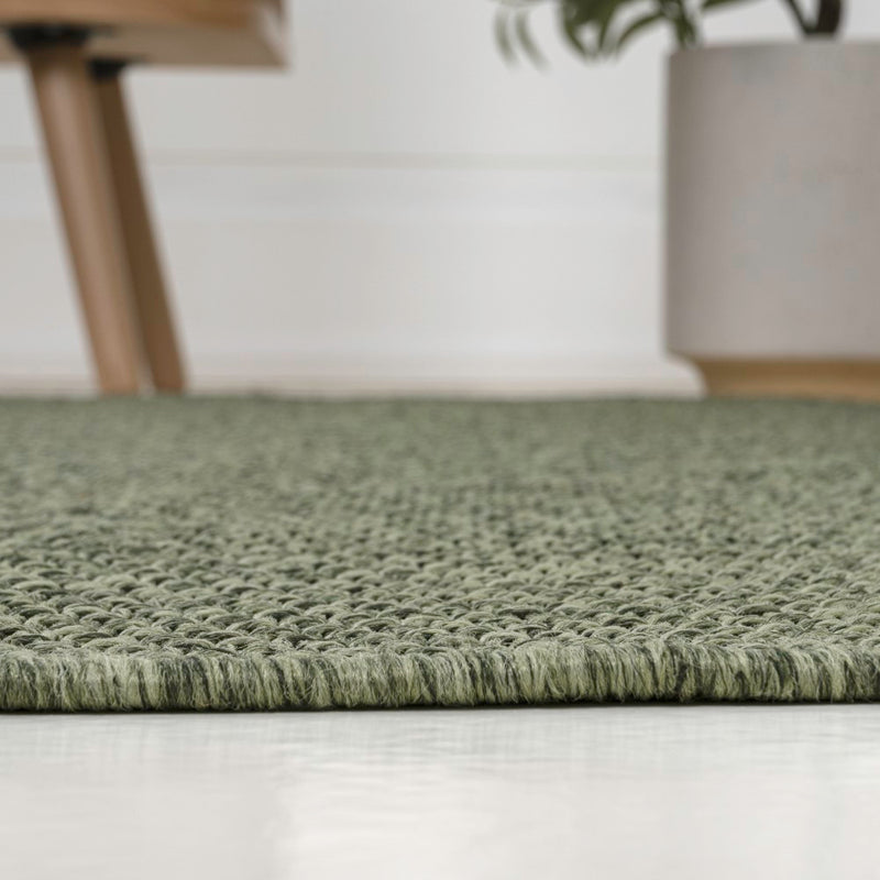 Solana Boho Easy Jute Rustic Solid Color Area Rug
