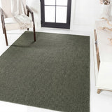 Solana Boho Easy Jute Rustic Solid Color Area Rug