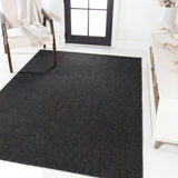 Solana Boho Easy Jute Rustic Solid Color Area Rug