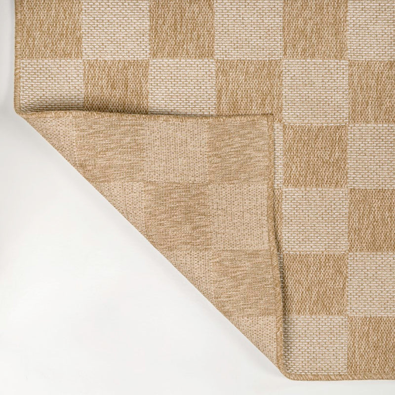 Mason Easy Jute Geometric Boho Checker Weave Area Rug