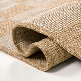 Mason Easy Jute Geometric Boho Checker Weave Area Rug