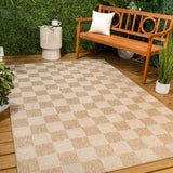 Mason Easy Jute Geometric Boho Checker Weave Area Rug
