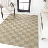 Mason Easy Jute Geometric Boho Checker Weave Area Rug