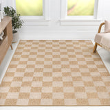 Mason Easy Jute Geometric Boho Checker Weave Area Rug