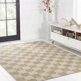 Mason Easy Jute Geometric Boho Checker Weave Area Rug