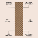 Mason Easy Jute Geometric Boho Checker Weave Area Rug