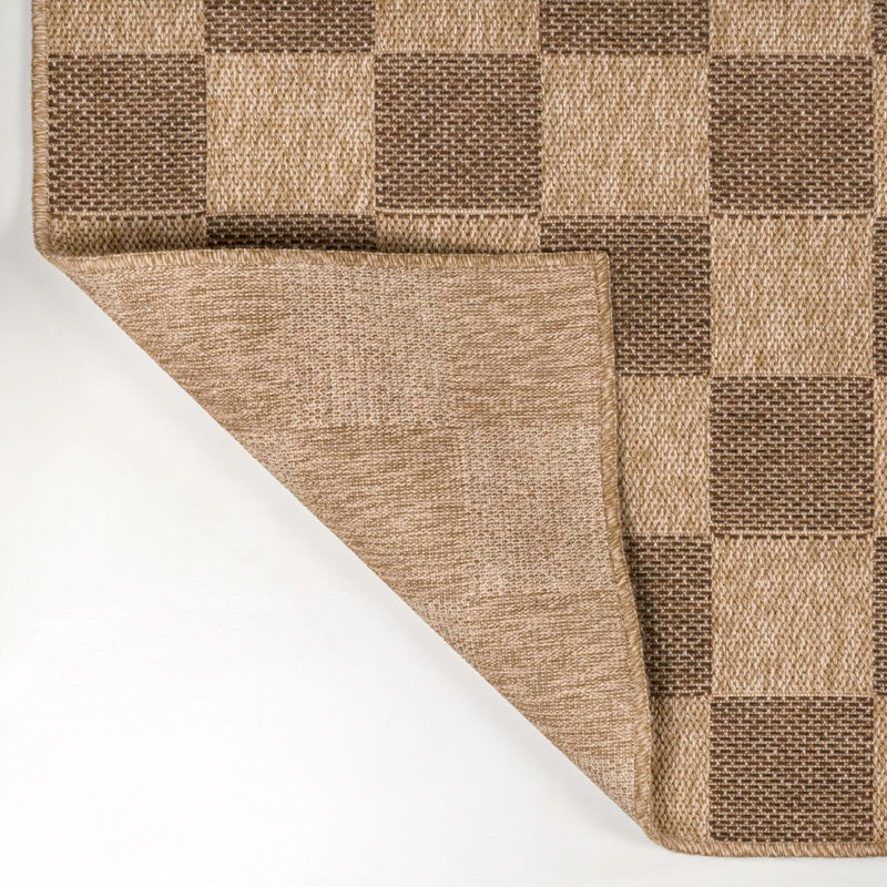 Mason Easy Jute Geometric Boho Checker Weave Area Rug
