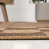 Mason Easy Jute Geometric Boho Checker Weave Area Rug