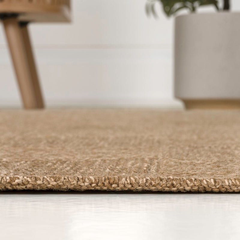Mason Easy Jute Geometric Boho Checker Weave Area Rug