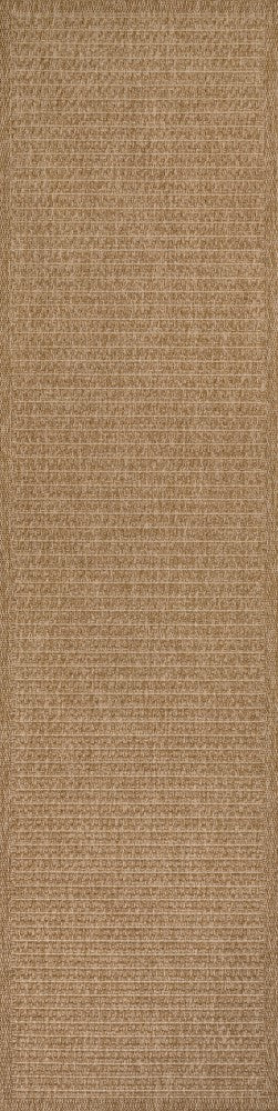 Maxine Easy Jute Contemporary Border Boho Fine Rib Weave Area Rug