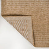 Maxine Easy Jute Contemporary Border Boho Fine Rib Weave Area Rug