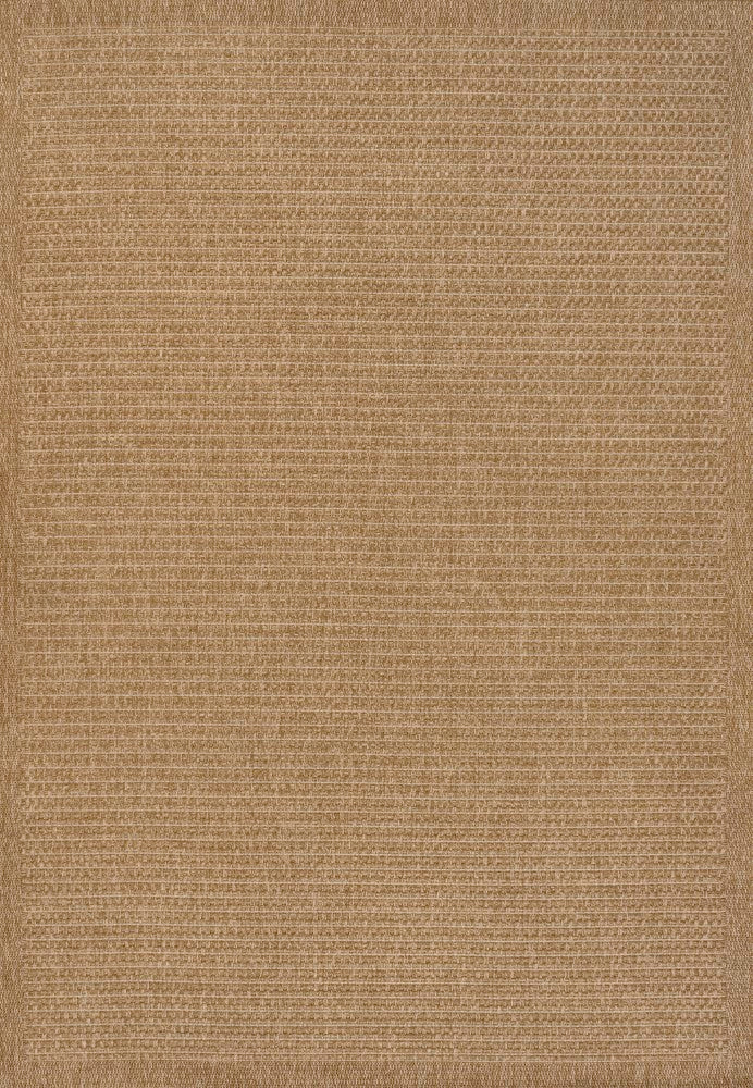 Maxine Easy Jute Contemporary Border Boho Fine Rib Weave Area Rug