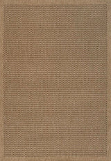 Maxine Easy Jute Contemporary Border Boho Fine Rib Weave Area Rug