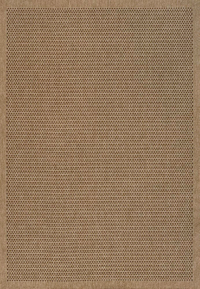 Maxine Easy Jute Contemporary Border Boho Fine Rib Weave Area Rug