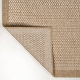Maxine Easy Jute Contemporary Border Boho Fine Rib Weave Area Rug