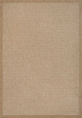 Maxine Easy Jute Contemporary Border Boho Fine Rib Weave Area Rug