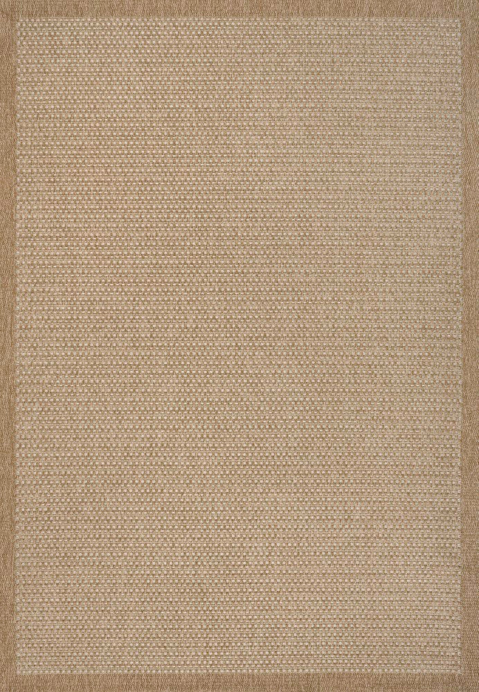Maxine Easy Jute Contemporary Border Boho Fine Rib Weave Area Rug