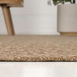 Rowena Easy Jute Scandinavian Boho Herringbone Weave Area Rug