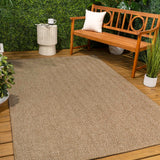 Rowena Easy Jute Scandinavian Boho Herringbone Weave Area Rug