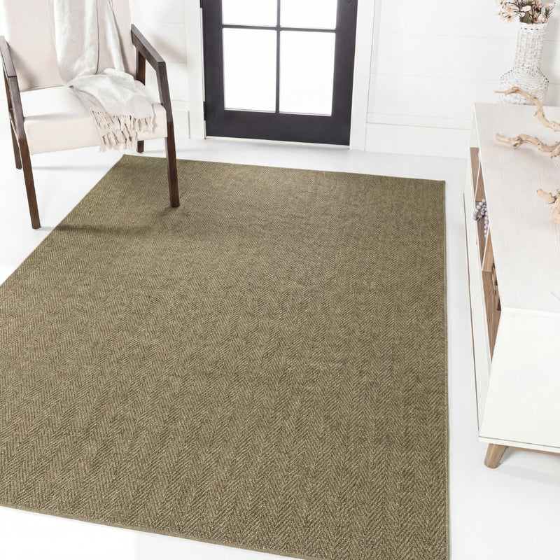 Rowena Easy Jute Scandinavian Boho Herringbone Weave Area Rug