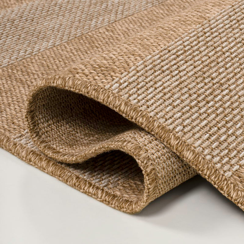 Sutton Easy Jute Modern Geometric Boho Stripe Area Rug