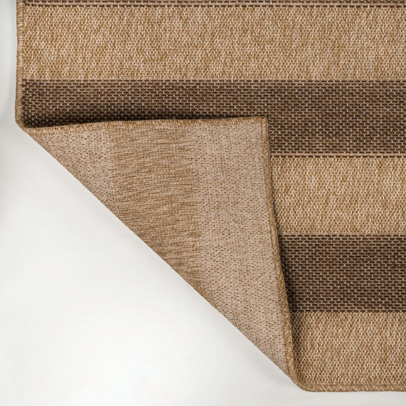 Sutton Easy Jute Modern Geometric Boho Stripe Area Rug