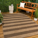 Sutton Easy Jute Modern Geometric Boho Stripe Area Rug