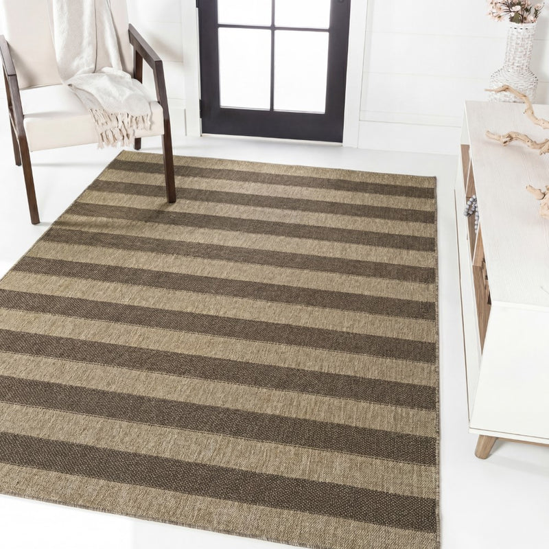 Sutton Easy Jute Modern Geometric Boho Stripe Area Rug
