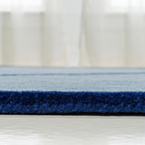 Mosaic Coastal Geometric Border Handwoven Wool Area Rug