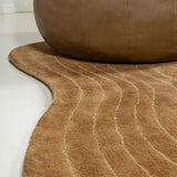 Retro Bohemian Abstract Striped Handwoven Wool Area Rug
