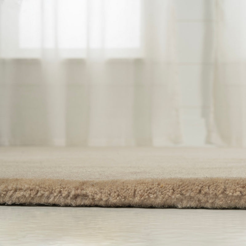 Bean Modern Plaid Grid Handwoven Wool Area Rug