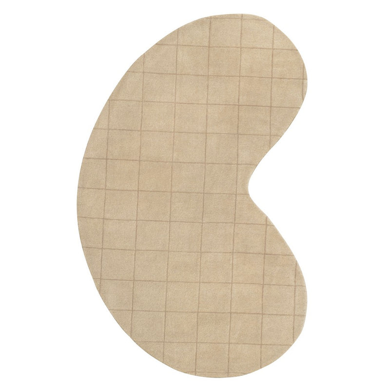 Bean Modern Plaid Grid Handwoven Wool Area Rug