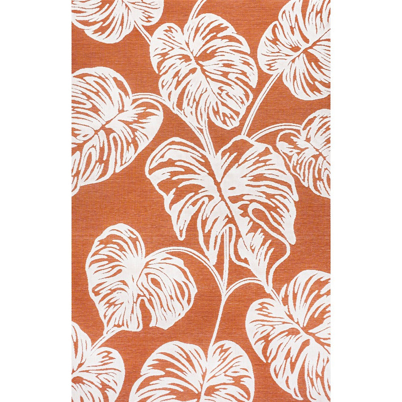 Tobago High-low Two-tone Monstera Leaf Indoor/Outdoor Area Rug