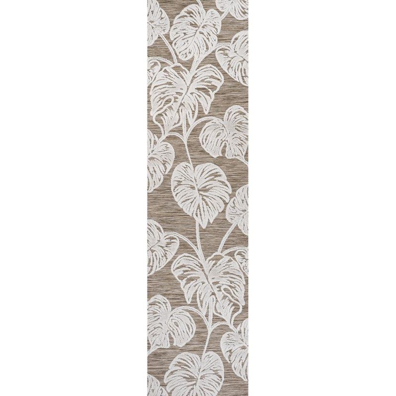 Tobago High-low Two-tone Monstera Leaf Indoor/Outdoor Area Rug